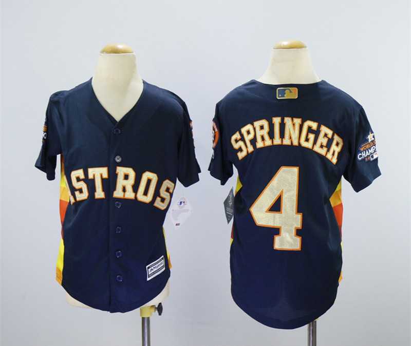 Astros 4 George Springer Navy Youth 2018 Gold Program Cool Base Baseball Jerseys,We sell and wholesale Astros 4 George Springer Navy Youth 2018 Gold Program Cool Base Baseball Jerseys on line form chian!